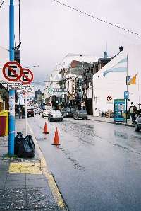 Main street in Ushuaia